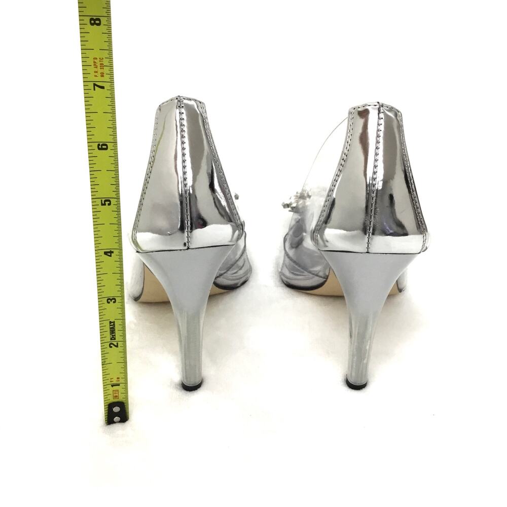 Good American Clear Heels Cinderella shoes CINDER-F*CKING-RELLA PUMP Sz 7.5 - Picture 7 of 9